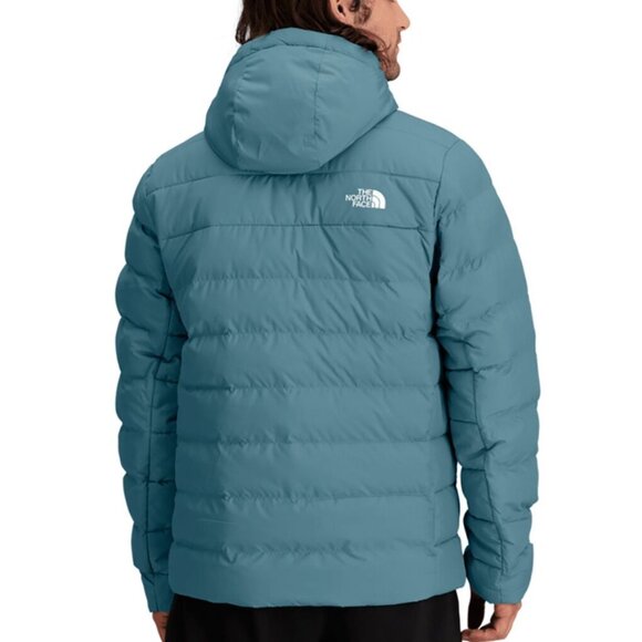 THE NORTH FACE Aconcagua 3 Hoodie Mens Down Puffer Coat/Jacket Algae Blue $220 - Picture 2 of 3